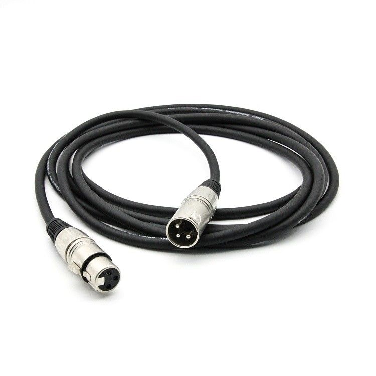 10ft XLR мужчина к XLR женщина конденсаторный микрофон кабель для сцены и живой музыки черный микрофон кабель