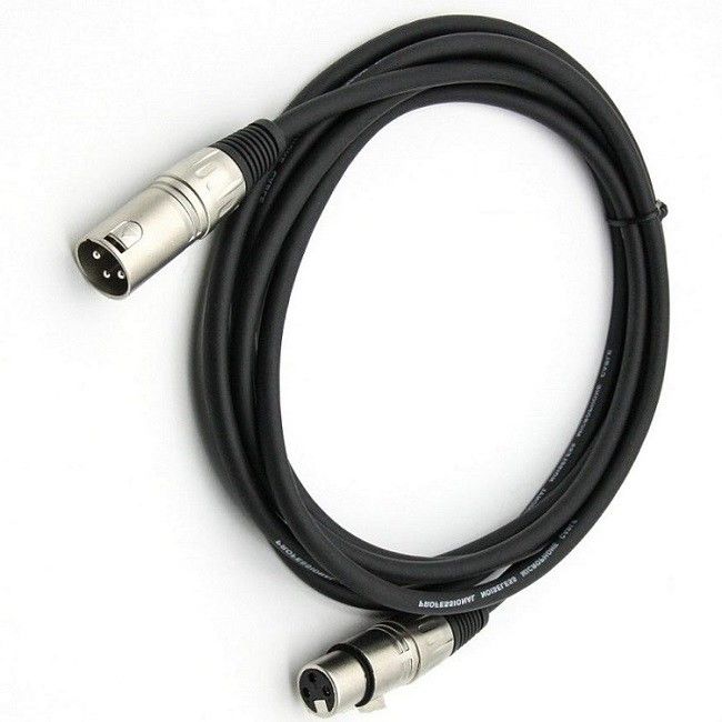 3 штифта XLR микрофонные кабели мужской на женский микрофон кабель черный XLR кабель