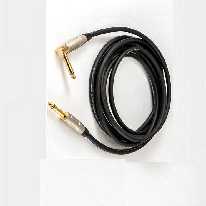 22 Awg Bass Guitar Cable 1/4 дюймовый прямой до 1/4 дюймового углового Bass Amp Cord для Amp