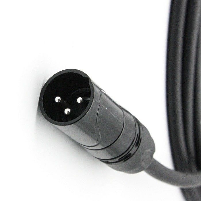 AWG 24 XLR Микрофонные кабели Черный XLR Мужчина к XLR Женщина Микрофонный кабель для миксера