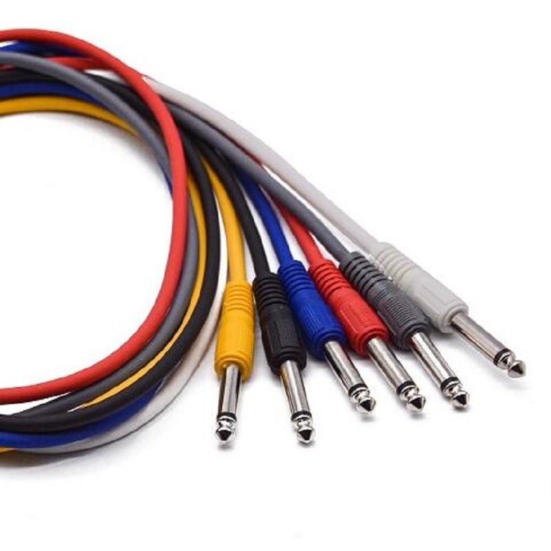 Цветные длинные пластыри кабельные гитары прямые к прямым эффектам кабельные шнуры