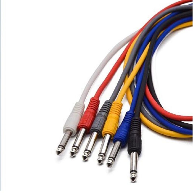 1 Foot Guitar Patch Cables Leads For Effect Pedal 6 цветов Гитарная педаль инструментальный кабель