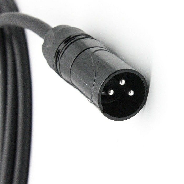 5м 6м XLR Микрофонный кабель OFC Кондукторные микрофонные кабели 3 пин XLR-XLR Черный провод