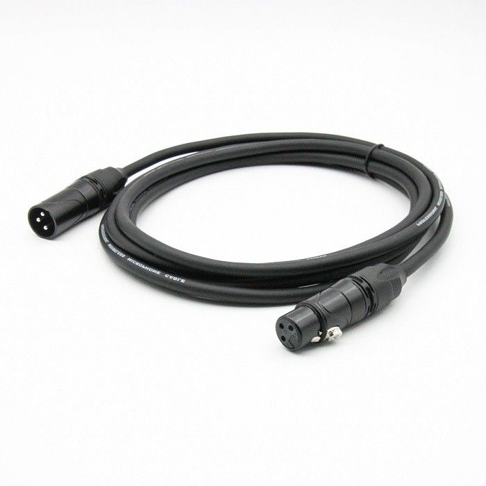 OFC Conductor Mic Patch Cords 3 Pin Xlr To Xlr Adapter Черный провод