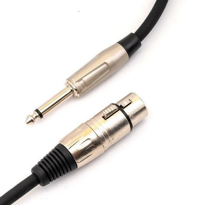 1/4 к XLR Женский микрофон Шнур Черный XLR кабель 10ft микрофон кабель